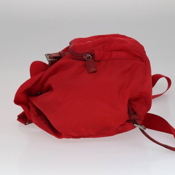 PRADA Backpack Nylon Red Auth ar13087 - Picture 5 of 16